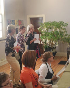 Foot by Foot opening at Seilers' Studio and Gallery with Susan Stubbins and Susan Nash of Studio 202