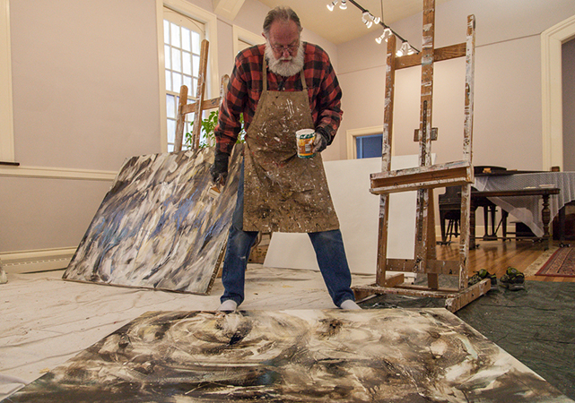 These asphalt paintings by artist Michael Seiler are truly contemporary fine art at its best. They are moderately priced for the art collector and art museums. Interior designers have alternatives for artwork that are contemplative and exciting.