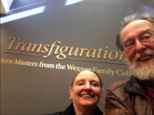 Michael and Kathleen Seiler at the Wexner checking out the newest exhibits.