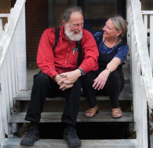 Your hosts Mike and Kathy Seiler at Artists' Abbey located in the Artist Colony of Zanesville better known as Art COZ featuring short and extended stays.